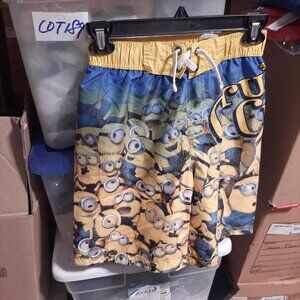 Despicable Me Swim Trunks shorts Boy SzM8 Yellow Minion PreLoved Excellent Condi